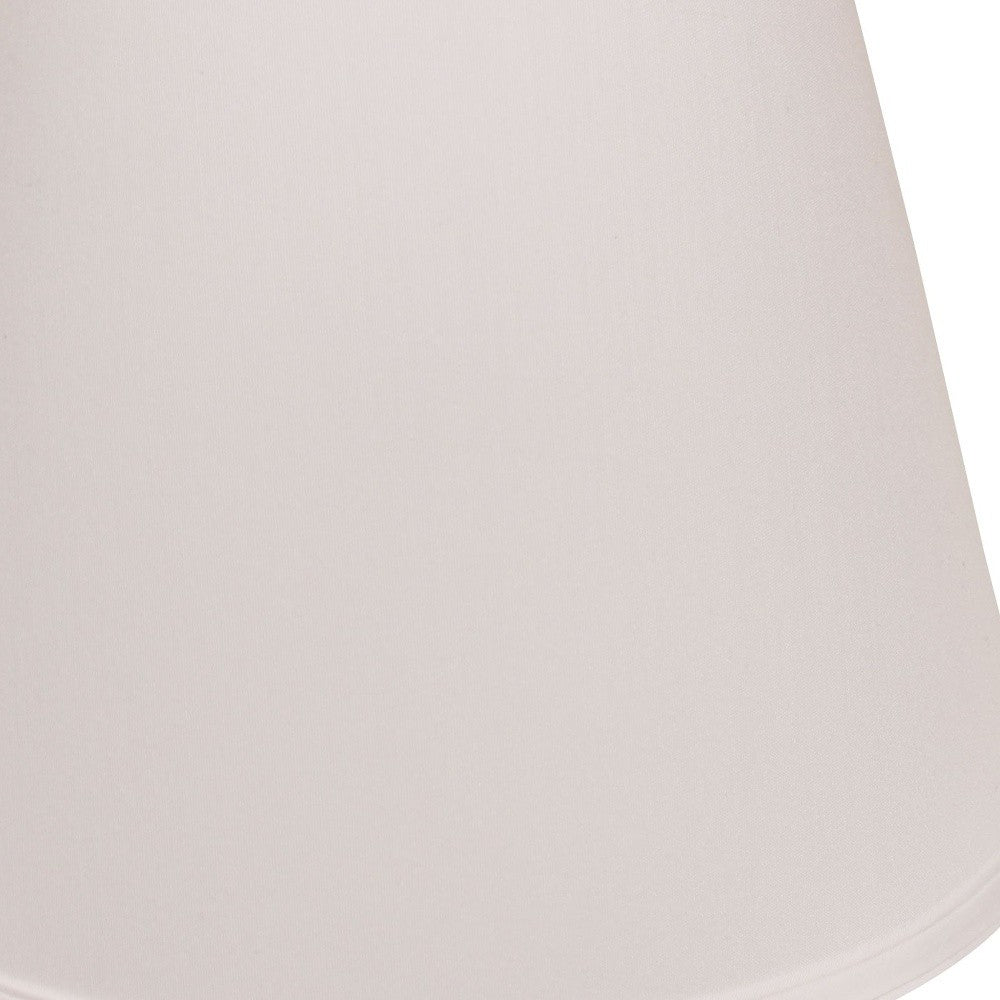 18" White Empire Deep Slanted No Slub Lampshade - Homeroots - Flyclothing LLC