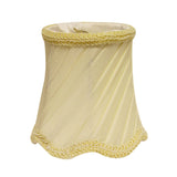 5" Slate Grey Set of 6 Slanted Swirl Chandelier Silk Lampshades - Homeroots - Flyclothing LLC