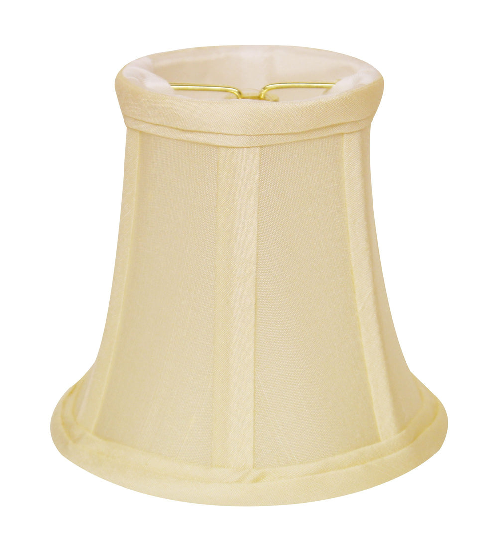 4" Ivory Slanted Set of 6 Chandelier Dupioni Lampshades - Homeroots - Flyclothing LLC