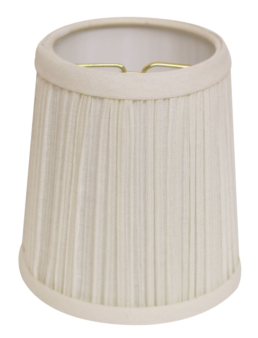 5" White Set of 6 Chandelier Broadcloth Lampshades - Homeroots - Flyclothing LLC