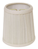 5" White Set of 6 Chandelier Broadcloth Lampshades - Homeroots - Flyclothing LLC