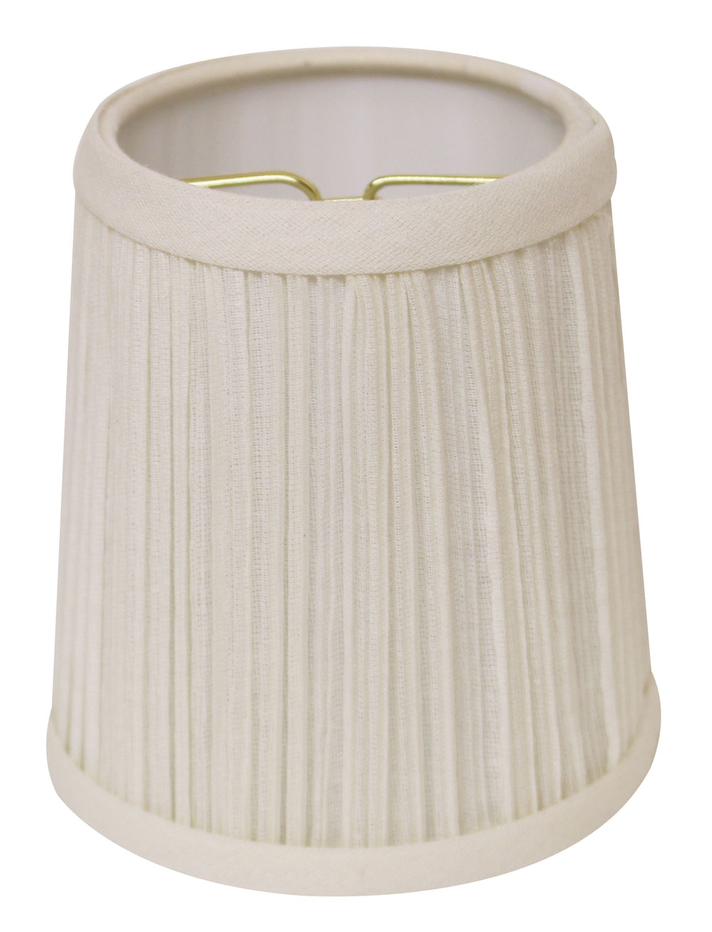 5" White Set of 6 Chandelier Broadcloth Lampshades - Homeroots - Flyclothing LLC