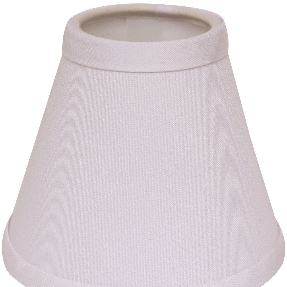 5" White Set of 6 Chandelier No Slub Lampshades - Homeroots - Flyclothing LLC