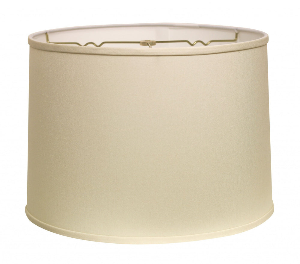 13" Ivory Throwback Drum No Slub Lampshade - Homeroots - Flyclothing LLC