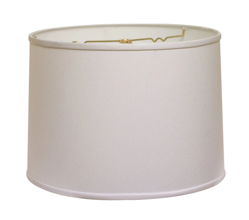 13" White Throwback Drum No Slub Lampshade - Homeroots - Flyclothing LLC