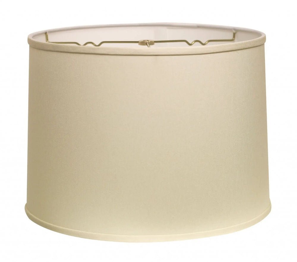 15" Ivory Throwback Drum No Slub Lampshade - Homeroots - Flyclothing LLC