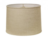16" Light Wheat Throwback Drum Linen Lampshade - Homeroots - Flyclothing LLC