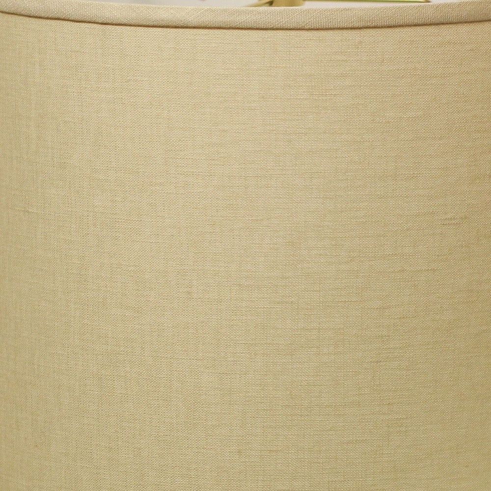 16" Parchment Biege Throwback Drum Linen Lampshade - Homeroots - Flyclothing LLC