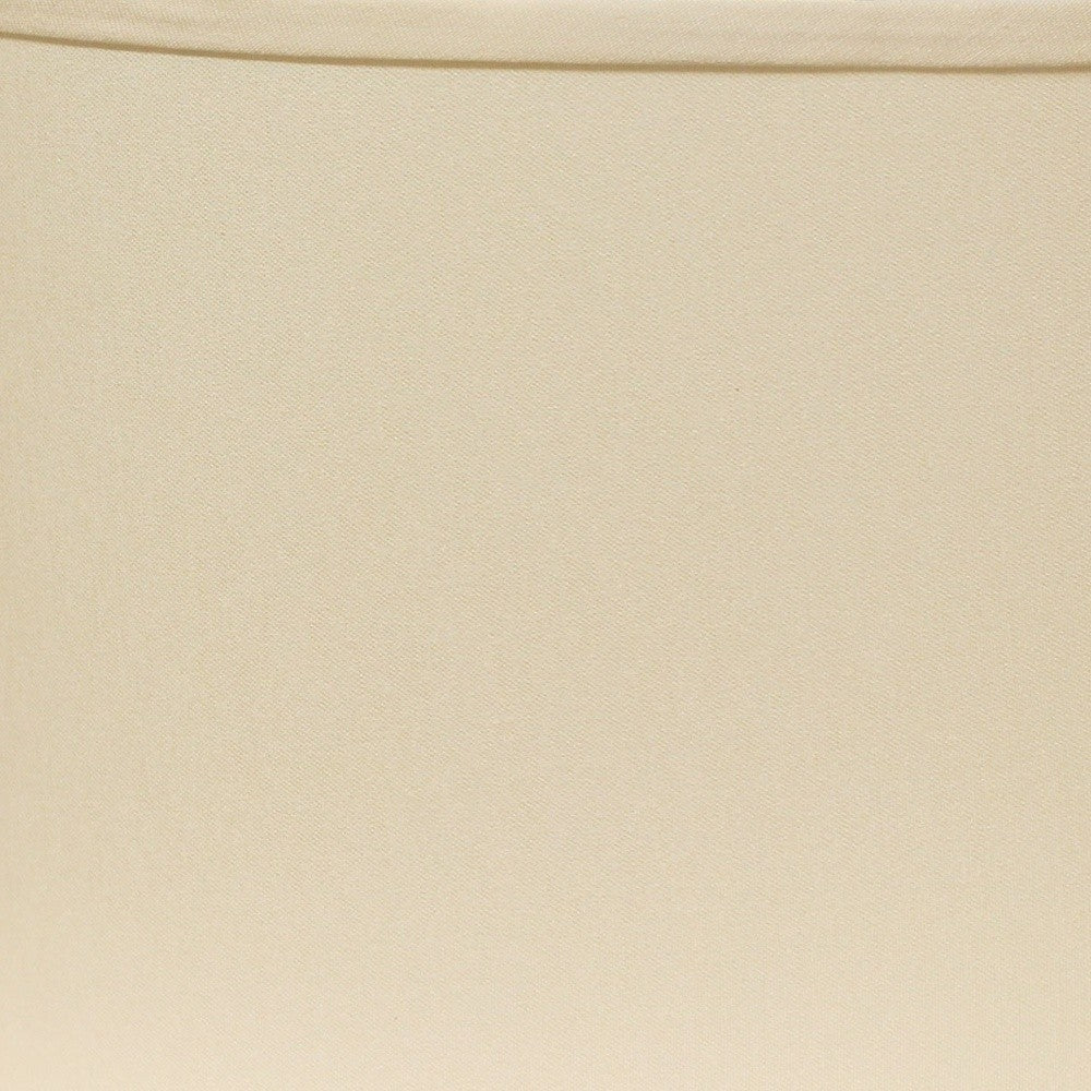 16" Ivory Throwback Oval No Slub Lampshade - Homeroots - Flyclothing LLC