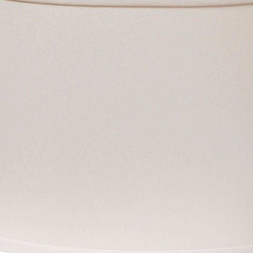 16" White Throwback Oval No Slub Lampshade - Homeroots - Flyclothing LLC