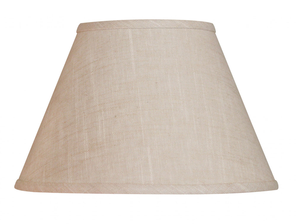12" Light Wheat Premium Empire Slanted Linen Lampshade - Homeroots - Flyclothing LLC