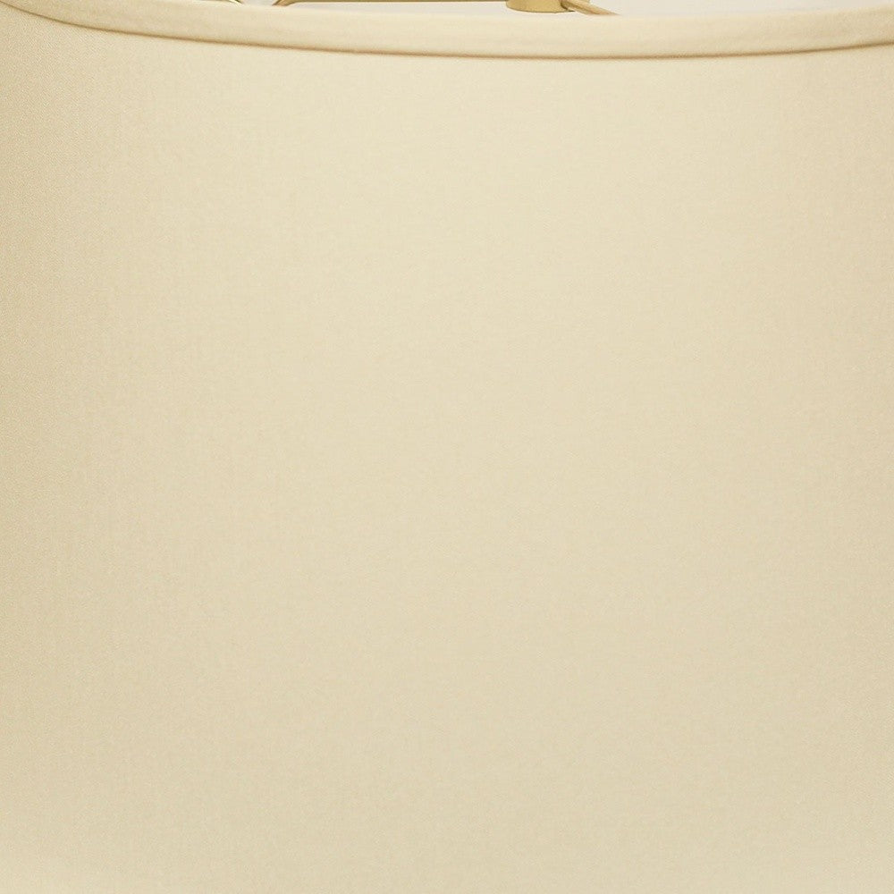 18" Ivory Rounded Empire Slanted No Slub Lampshade - Homeroots - Flyclothing LLC