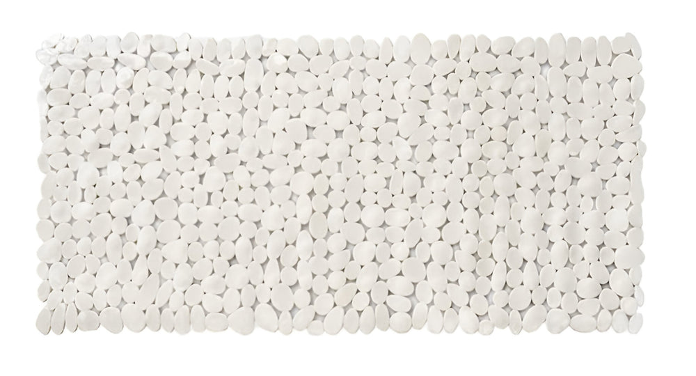 35" White Spa Pebbles Non Slip Bathtub Mat - Homeroots - Flyclothing LLC