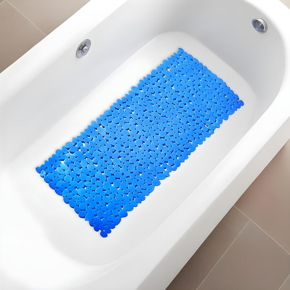 35" Blue Spa Pebbles Non Slip Bathtub Mat - Homeroots - Flyclothing LLC