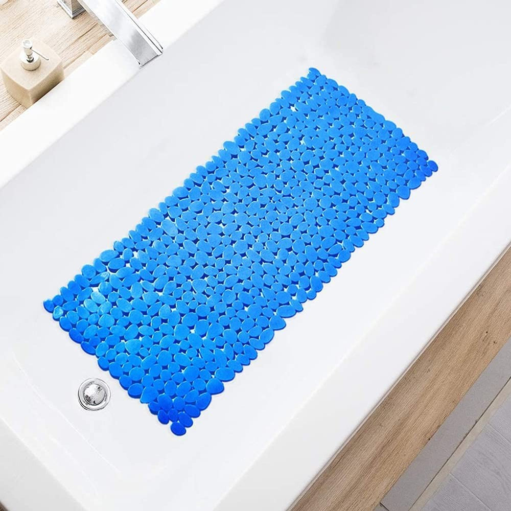 35" Blue Spa Pebbles Non Slip Bathtub Mat - Homeroots - Flyclothing LLC