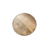 34" Natural Solid Wood Round Bunching Coffee Tables - Homeroots - Flyclothing LLC