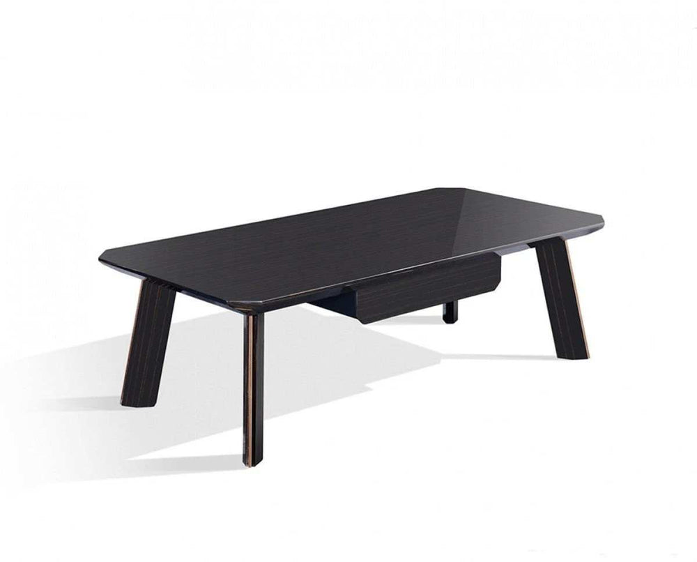 Modern Black and Rose Gold Coffee Table - Homeroots - Flyclothing LLC