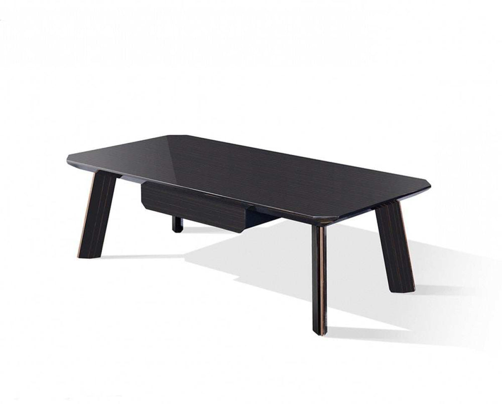 Modern Black and Rose Gold Coffee Table - Homeroots - Flyclothing LLC