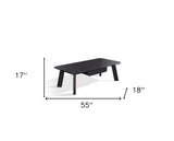 Modern Black and Rose Gold Coffee Table - Homeroots - Flyclothing LLC