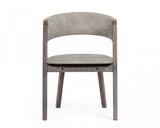 Set of Two Gray Wenge Dining Chairs - Homeroots - Flyclothing LLC