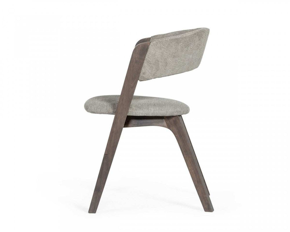 Set of Two Gray Wenge Dining Chairs - Homeroots - Flyclothing LLC