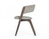 Set of Two Gray Wenge Dining Chairs - Homeroots - Flyclothing LLC
