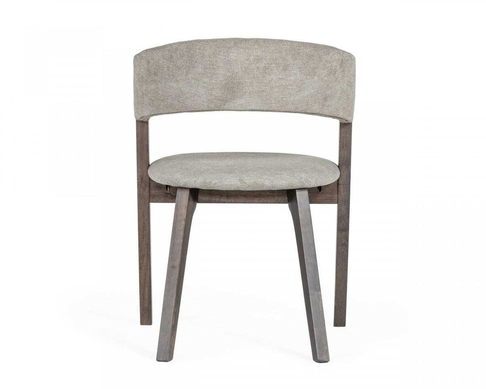 Set of Two Gray Wenge Dining Chairs - Homeroots - Flyclothing LLC