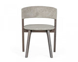 Set of Two Gray Wenge Dining Chairs - Homeroots - Flyclothing LLC