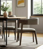 Set of Two Gray Wenge Dining Chairs - Homeroots - Flyclothing LLC