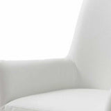 White Faux Leather Dining Chair - Homeroots - Flyclothing LLC