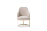 Gray Gold Modern Dining Chair - Homeroots - Flyclothing LLC