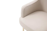 Gray Gold Modern Dining Chair - Homeroots - Flyclothing LLC