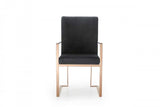 Black Rosegold Velvet Dining Chair - Homeroots - Flyclothing LLC