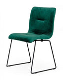 Set of Two Emerald Green Velvet Dining Chairs - Homeroots - Flyclothing LLC