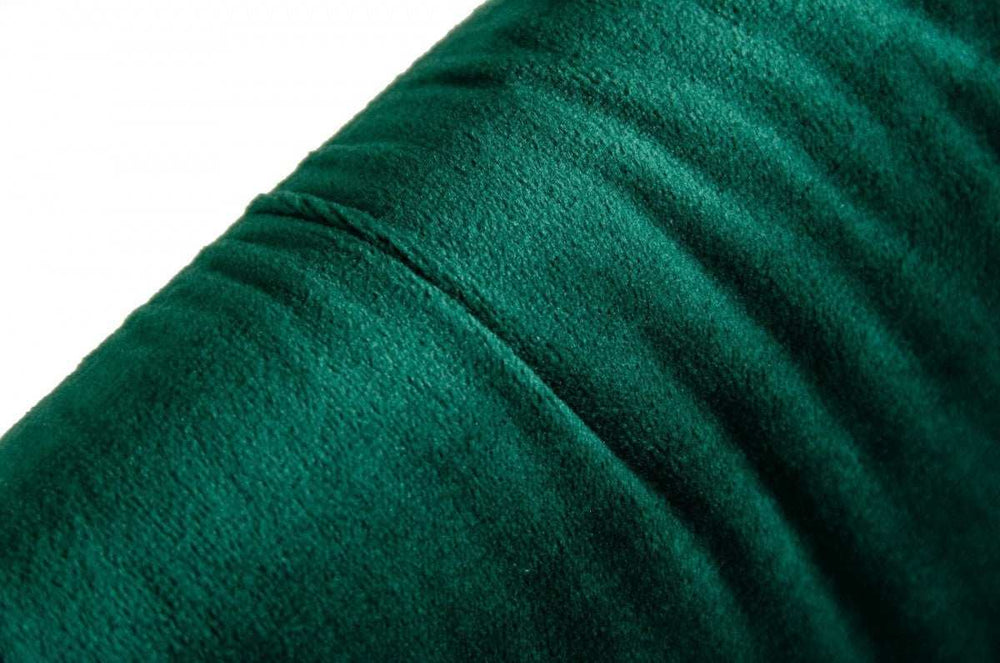 Set of Two Emerald Green Velvet Dining Chairs - Homeroots - Flyclothing LLC