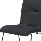 Set of Two Dark Gray Velvet Dining Chairs - Homeroots - Flyclothing LLC