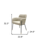 Pale Gray Faux Leather Modern Dining or Side Chair - Homeroots - Flyclothing LLC