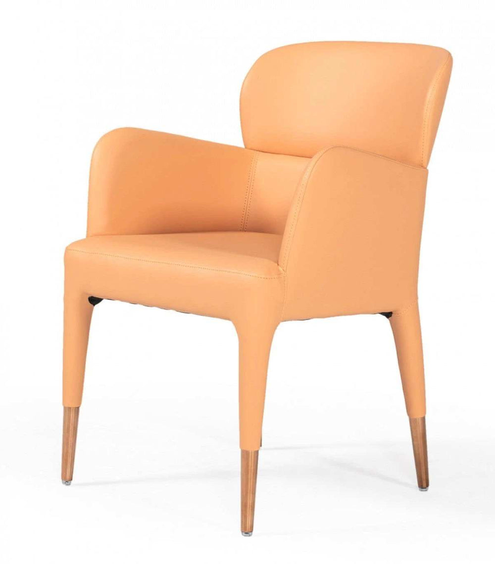 Peach Rosegold Dining Chair - Homeroots - Flyclothing LLC