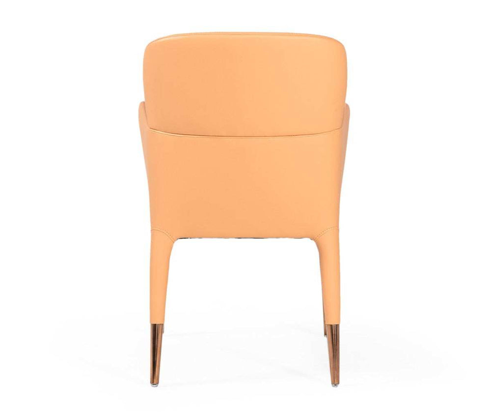 Peach Rosegold Dining Chair - Homeroots - Flyclothing LLC