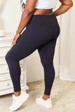 Double Take Wide Waistband Sports Leggings - Trendsi - Flyclothing LLC