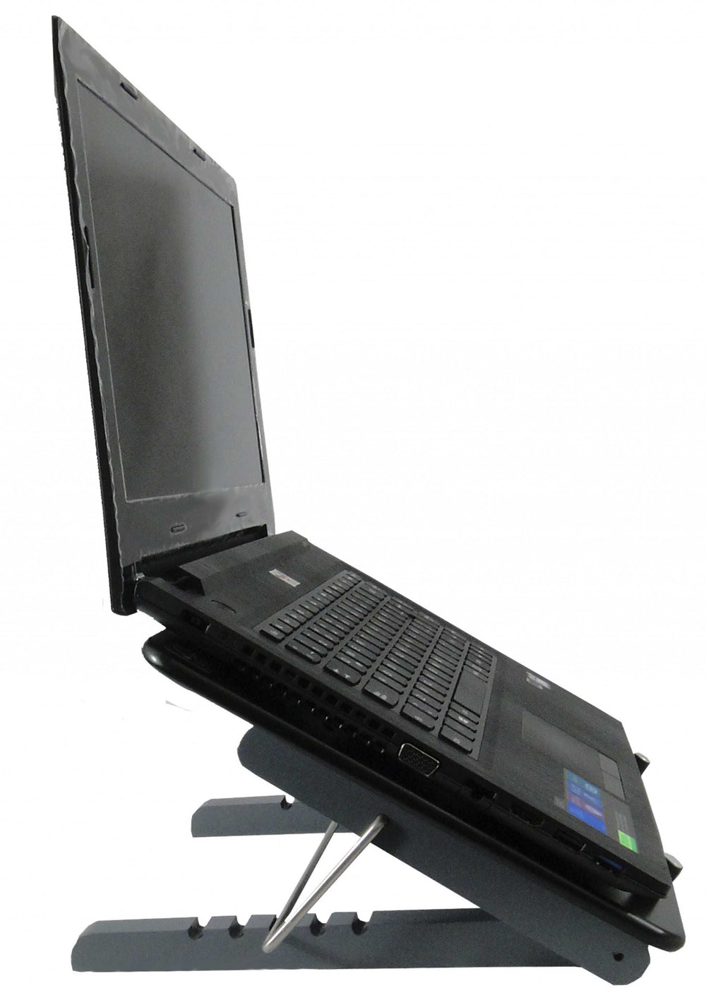 Black Adjustable Five Level Ergonomic Laptop Stand - Homeroots - Flyclothing LLC