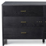 59" Grey Ash Manufactured Wood Six Drawer Double Dresser - Homeroots - Flyclothing LLC