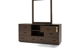 63" Walnut Six Drawer Double Dresser - Homeroots - Flyclothing LLC
