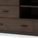 63" Walnut Six Drawer Double Dresser - Homeroots - Flyclothing LLC