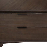 65" Acacia Solid Wood Six Drawer Double Dresser - Homeroots - Flyclothing LLC