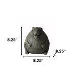 8" Antiqued Gray Chubby Rabbit Garden Statue - Homeroots - Flyclothing LLC