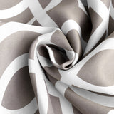 84" Taupe Trellis Black Out Window Curtain Panel - Homeroots - Flyclothing LLC