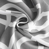 84" Gray Trellis Black Out Window Curtain Panel - Homeroots