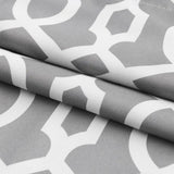 84" Gray Trellis Black Out Window Curtain Panel - Homeroots