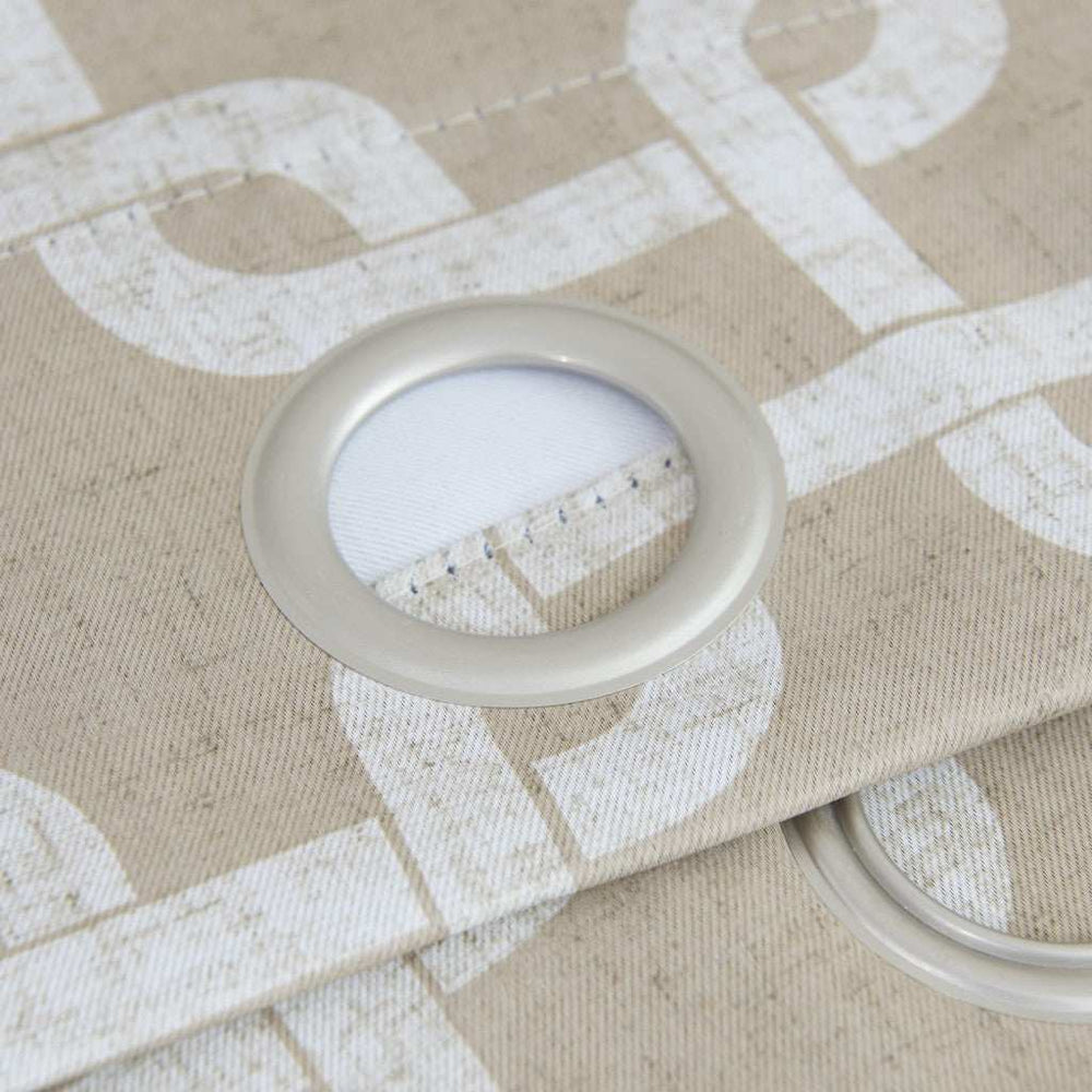 84” Sand Interlock Pattern Window Curtain Panel - Homeroots - Flyclothing LLC